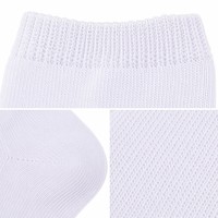 Chaussettes de sport mi-mollet respirantes personnalisées en gros, chaussettes athlétiques en coton doux et maille, fabricant OEM de chaussettes de sport pour enfants à faible MOQ
