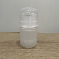 Flacon pulvérisateur sans air en plastique personnalisé de 30 ml, 50 ml, 100 ml, forme ronde, emballage cosmétique pour sérums et lotions pour soins de la peau