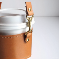 Housse en cuir pour tasse à café Manchon pour tasse à thé Manchon pour tasse à vin et bière Manchon pour boisson réutilisable