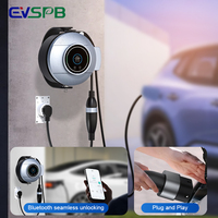 Courant de charge EV haut de gamme standard européen 6A à 32A Ampères réglable Type 1 SEA J1772 NEMA 5-15 Chargeur EV rétractable Type 2