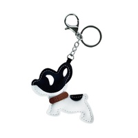 Gantungan Kunci & Liontin Tas Kulit Mini Lucu Motif French Bulldog Baru