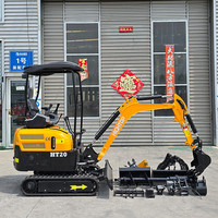 Envío gratis Mini excavadora sobre orugas 1,2 T 1,5 T Precio barato Diesel Micro excavadora CE/EPA/EURO Mini Pelle