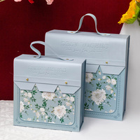 Élégante boîte cadeau en carton portable pour dragées de mariage, bonbons, ou emballage de cadeaux pour anniversaires et fêtes variées