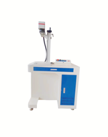 Machine de marquage laser à fibre de type sur pied, nouvelle génération, 50W 100W, refroidissement par eau, système de contrôle Ruida, graveur industriel pour pierre et métal