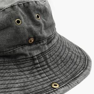 Bob de couleur unie de qualité supérieure avec logo tissé personnalisé, tissu durable, ajustement confortable, idéal pour la randonnée en extérieur et le style décontracté urbain. - Product Image 6