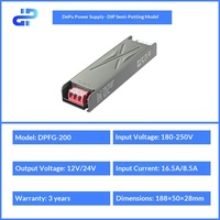 Alimentation LED semi-intégrée avec commutateur DIP 60W 100W 150W 200W 300W 400W AC-DC 12V 24V SMPS PSU pour éclairage LED