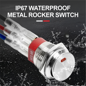 16/19/22/25/30mm SPST spdt on-off/off-(on) thép không gỉ Rocker chuyển 3 pin IP65/IP67 không thấm nước LED daier KCD2-201NM 6a-20a - Product Image 6