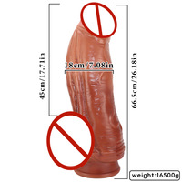 Dildo réaliste de 26,18 pouces, pénis réaliste, dildo épais, stimulation vaginale et anale réaliste, jouets sexuels pour adultes pour femmes