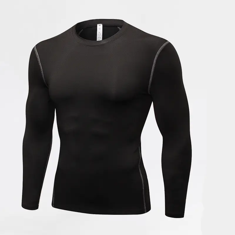 メンズコンプレッションサイクリングシャツスキニーTシャツ男性スポーツワークアウトフィットネスジムウェア