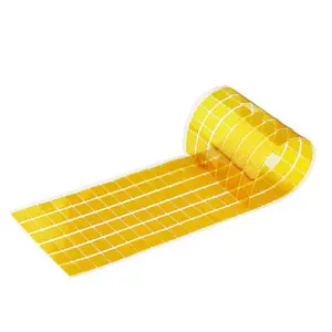 Selotip penutup Film Polimida suhu tinggi Amber 0.05mm Die Cut PI pita perekat jari emas untuk Bga PCB 3D papan cetak PR