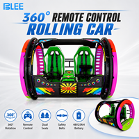 Prix bon marché parc d'attractions adulte télécommande 360 Rotation Happy Rolling Car 2 sièges 360 degrés Happy Rolling Car à vendre
