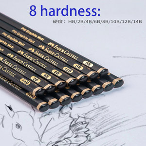Faber Lâu Đài Hb/2B/4B/6B/8b/10b/12B/14B Nghệ Sĩ Bằng Gỗ Pitt Graphite Matte Chuyên Nghiệp Phác Thảo Bút Chì - Product Image 2