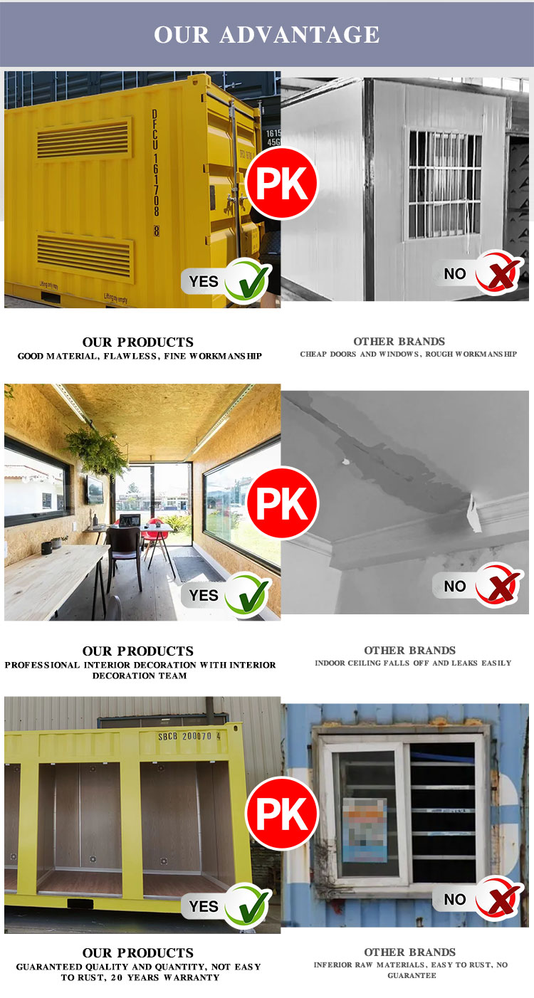 product-750-1402 Fast install Steel Structure Fully welded Prefabricated Two layer Luxury villa Prefab Container house