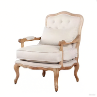 Fauteuil et canapé de loisirs en bois de style antique moderne de haute qualité, vente en gros d'usine, pour salon et hôtel