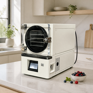 Precio de Fábrica Nathi 2kg Liofilizador de Acero Inoxidable Pequeño de Sobremesa para el Hogar 0.2m -50C Máquina Liofilizadora al Vacío con Bomba Sin Aceite - Product Image 6