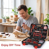 Kit d'outils à main complet de 43 pièces pour l'entretien quotidien et le bricolage en atelier