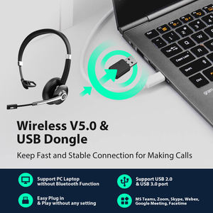 Auriculares <span class=keywords><strong>de</strong></span> centro <span class=keywords><strong>de</strong></span> llamadas con micrófono ENC para computadora <span class=keywords><strong>de</strong></span> conductores <span class=keywords><strong>de</strong></span> camiones - Product Image 5