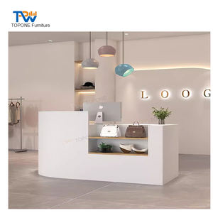 Bancone avant hôtel petites décorations de mariage pour bureau réception salon de beauté table design comptoir magasin de vêtements moderne - Product Image 2