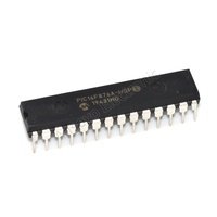 Microcontrolador PIC ANSOYO PIC16F876A-I/SP de 8 bits, 14KB Flash, 20MHz, 28 pines DIP, IC/SPI/UART, montaje a través de orificio