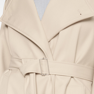 OEM Personalizzato Autunno Inverno Delle Donne di Doppio Petto Ufficio <span class=keywords><strong>Trench</strong></span> Coat Khaki Classic Signore Casuali di Affari Cappotti - Product Image 6