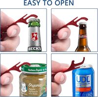 Livraison Rapide – Décapsuleur Porte-clés en Aluminium 8 Couleurs Vives – Outil de Bar Portable pour Bière – Idéal pour Promotion et Expédition en Gros