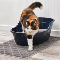Tapis de litière pour chat en PVC durable de qualité supérieure avec grille de capture en maille et surface antidérapante pour un nettoyage facile de la litière