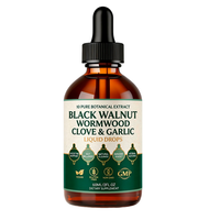 Gouttes liquides de noix noires et d'ail en gros sous marque privée 60ml - Soutien intestinal et immunitaire