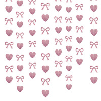 Lot de 24 nœuds papillon cœur scintillants pour la Saint-Valentin, mariage, anniversaire, décoration de fond, breloques roses pour latte art
