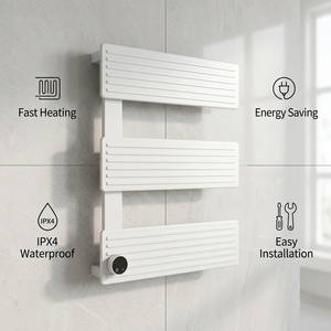 <span class=keywords><strong>Toallero</strong></span> Eléctrico Inteligente con Control Táctil, de Fibra de Carbono, Secado Rápido, Protección Contra Fugas, Acabado Mate - Product Image 2