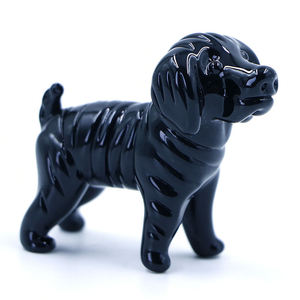 공장 직영 도매 수공예 유리 피규어 동물 강아지 제품 예술적인 사랑스러운 작은 강아지 유리 조각상 - Product Image 1