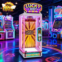 Machine de jeu vidéo pour un joueur avec cabinet en métal et acrylique et façade en verre pour centre commercial et centre de divertissement familial