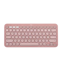 Clavier sans fil K390 multi-appareils compact et portable pour tablette, PC portable, logo OEM personnalisé, vente en gros