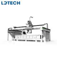 Machine de découpe à jet d'eau haute efficacité et fiable, commande CNC pour la découpe de dalles de granit, entraînement par moteur, haute précision