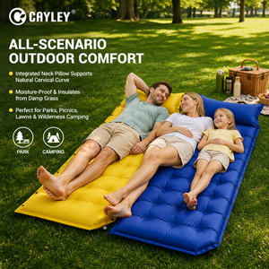 Materassino da Campeggio con Cuscino, Materasso Gonfiabile Portatile <span class=keywords><strong>per</strong></span> Escursioni Familiari e Campeggio di Gruppo - Product Image 1