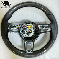 Volant en fibre de carbone pour Porsche 981 991 992 718 918 Macan Panamera 971 Cayenne Taycan Boxster Cayman GT