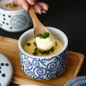 Tazón <span class=keywords><strong>de</strong></span> Cerámica Impermeable para <span class=keywords><strong>Sopa</strong></span> <span class=keywords><strong>de</strong></span> <span class=keywords><strong>Huevo</strong></span> al Vapor Estilo Japonés <span class=keywords><strong>de</strong></span> Yan's Nest, Tazón Pequeño para Guisos con Tapa, Vajilla y Platos - Product Image 4