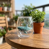 Personnalisation de tasses à thé, à café et à eau en verre borosilicate transparent à paroi simple de 400 ml