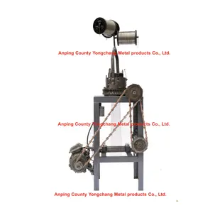 Paslanmaz çelik konuları tel örgü kordon kafa dokuma makinesi