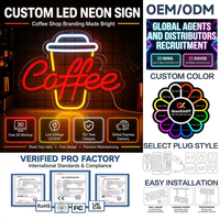 Lampe murale néon flexible avec finition artisanale haut de gamme pour fenêtre de service de food truck, pour une ambiance plus accueillante