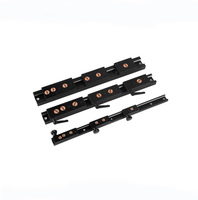 Guide linéaire à double axe en aluminium noir SGR avec bloc coulissant à rouleaux SGB, rail de guidage linéaire CNC pour machines