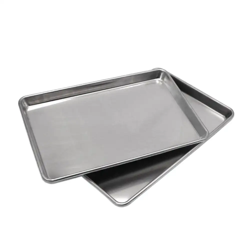 Factory Made Pans Pizza Pie Pan Stainless Steel With Griller Non-stick Baking Tray - Oven Dish For Bread Rolls