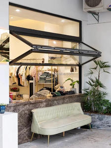 Fenêtres verticales repliables de haute qualité en aluminium verre trempé sécurité fenêtre pliante gril Double rabat fenêtre pliante - Product Image 3