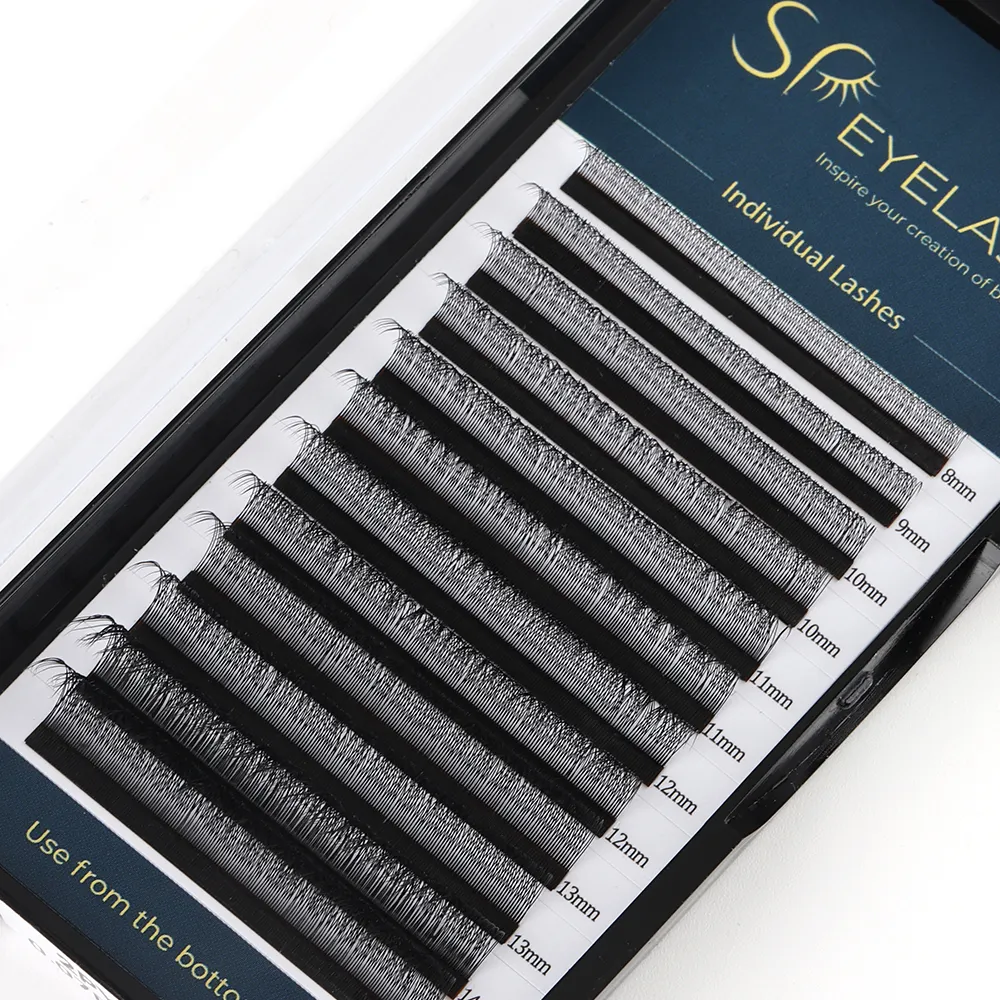 SP EYELASH Individual 2D YY Lashes Super Natural Soft Russian Volume 7MM MIX 2D YY Shaped Bloom Lashes wholesale