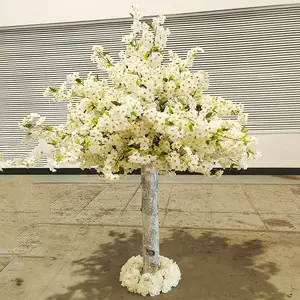 कृत्रिम पेड़ के लिए रियल टच आउटडोर सजावटी कृत्रिम चेरी खिलना पेड़ शादी Centerpiece सजावट