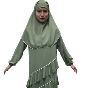 Costume <span class=keywords><strong>de</strong></span> deux pièces vintage modeste pour femmes musulmanes Nouvelle couleur Nouveau Style Taille 4XL en Polyester Polyester Matière Abaya - Product Image 5