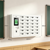 Armoire de rangement téléphonique confidentielle pour salle de conférence, casier de rangement mobile intelligent à écran tactile