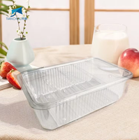 Boîte de rangement alimentaire en plastique PET, vente chaude en usine, pour pain, gâteaux, biscuits, etc. – Contenants de collection pour aliments de loisirs.