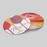 Sous-verres en carton personnalisés imprimés en offset avec finition papier d'art pour utilisation en restaurant