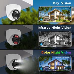 Cámara de Seguridad <span class=keywords><strong>IP</strong></span> Tipo Domo <span class=keywords><strong>Tuya</strong></span> Wifi 5MP, Visión Nocturna en Color, Audio Bidireccional, para Interiores y Exteriores, Hogar Inteligente - Product Image 2