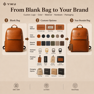 <span class=keywords><strong>Sac</strong></span> à dos <span class=keywords><strong>vintage</strong></span> en cuir véritable marron YIKU pour <span class=keywords><strong>homme</strong></span>, compartiment pour ordinateur portable, bretelles rembourrées, multi-poches, OEM, <span class=keywords><strong>voyage</strong></span>, collège, école - Product Image 4